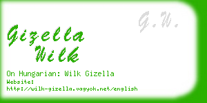 gizella wilk business card